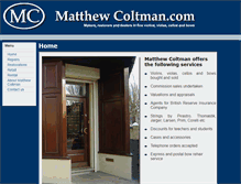 Tablet Screenshot of matthewcoltman.com